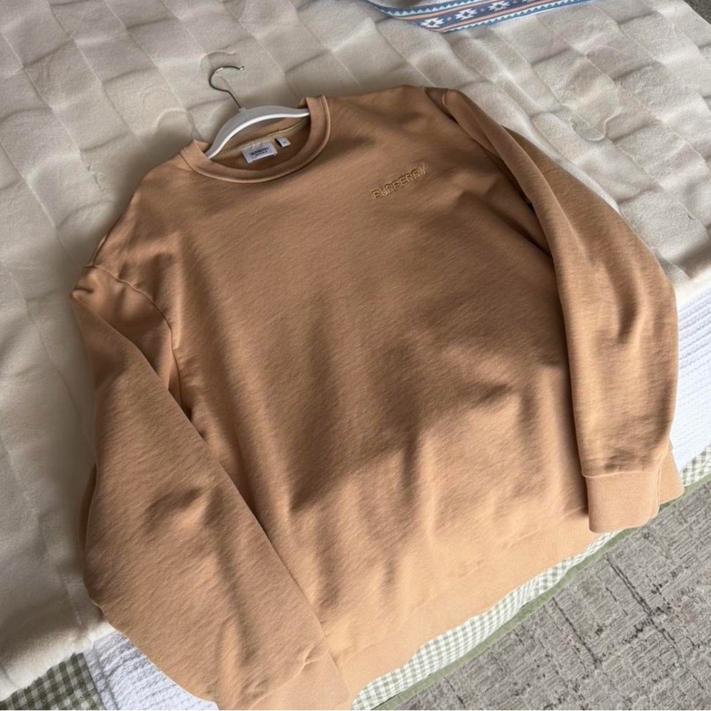 Burberry Camel Crewneck Sweater for Men